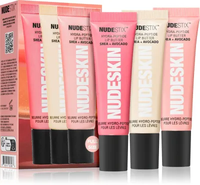 Nudestix Nudeskin Hydra-Peptide Lip Butter Tint Set - Подарочный набор для губ, 1 шт