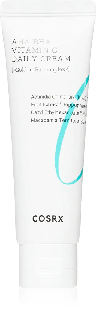 Cosrx AHA/BHA Vitamin C Daily Cream - Крем для лица с эффектом смягчения и осветления, 50 мл