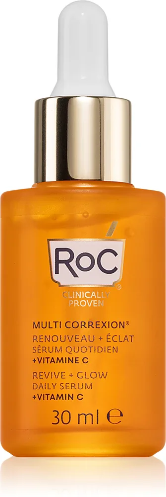 RoC Multi Correxion Revive + Glow - Сыворотка осветляющая с витамином C для лица и шеи, 30 мл
