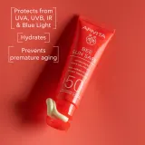Apivita Bee Sun Safe Hydra Fresh Face Gel-Cream SPF50 - Увлажняющий крем-гель SPF 50, 50 мл — фото 2