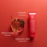 Apivita Bee Sun Safe Hydra Fresh Face Gel-Cream SPF50 - Увлажняющий крем-гель SPF 50, 50 мл — фото 3