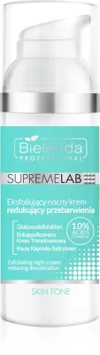 Bielenda Professional Supremelab Skin Tone - Жульющий крем ночной для лица от пигментации, 50 мл