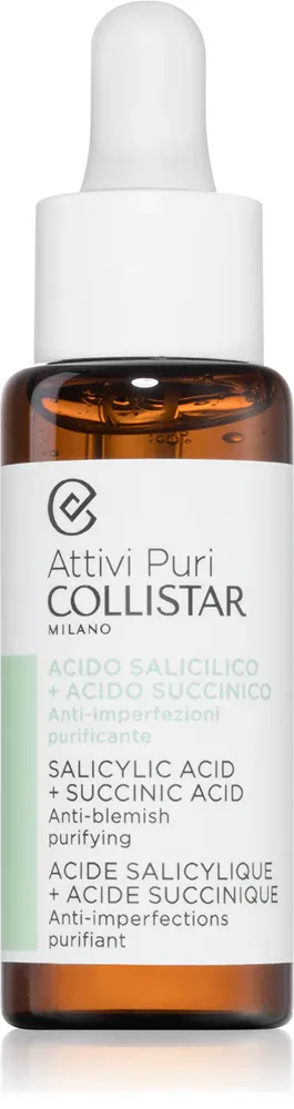 Collistar Attivi Puri Salicylic Acid + Succinic Acid - Сыворотка детокс-очищение для лица, 30 мл