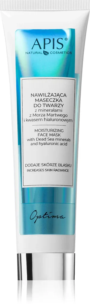 Apis Natural Cosmetics Optima - Увлажняющая маска для лица с минералами Мертвого моря, 100 мл