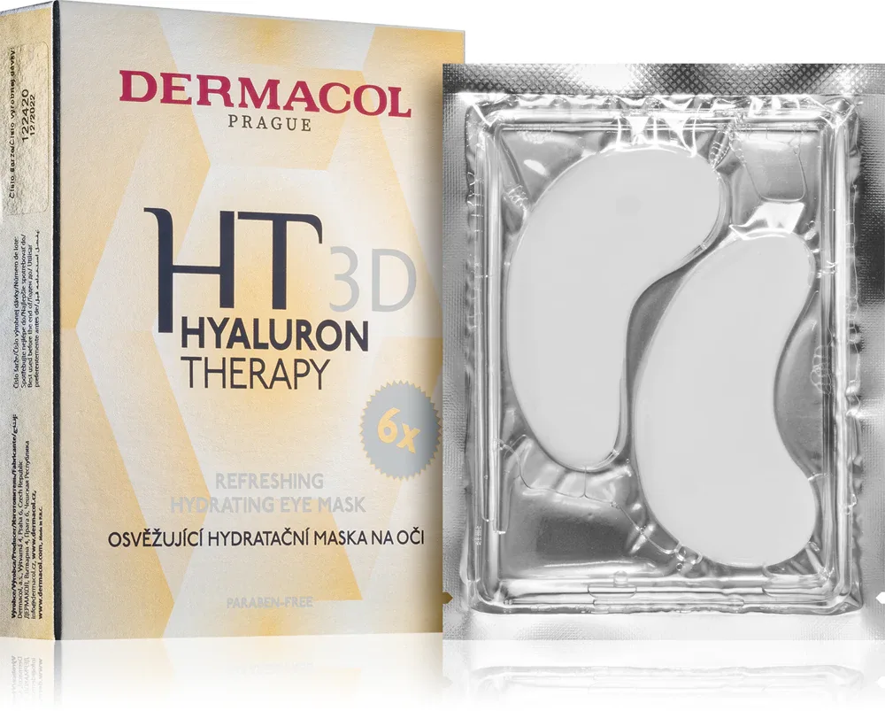 Dermacol Hyaluron Therapy 3D - Освежающая маска для увлажнения глаз, 6 г