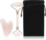 KORIKA Tools Face Roller & Gua Sha - Набор для массажа лица и аксессуар для массажа Jade Green — фото 2
