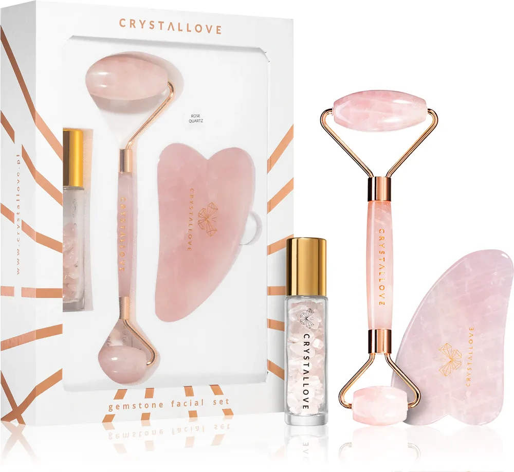 Crystallove Rose Quartz Beauty Set - Набор для ухода за кожей
