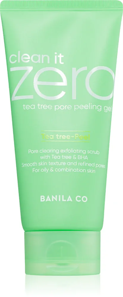 Banila Co. clean it zero Tea Tree Pore Peeling Gel - Смягчающий гель-пилинг для суженных пор, 120 мл