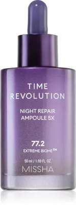 Missha Time Revolution Night Repair Ampoule - Интенсивный уход за кожей лица ночью с антивозрастным действием, 50 мл