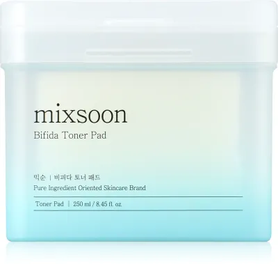 mixsoon Bifida Toner Pad - Тонизирующие пласты для лица для смягчения и укрепления чувствительной кожи