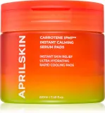 APRILSKIN Carrotene IPMP Instant Calming Serum Pads - Очищающие смягчающие ватные диски, 80 шт — фото 1