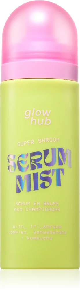 Glow Hub Super Shroom Serum Mist - Увлажняющее сыворотка для лица в спрее, 100 мл