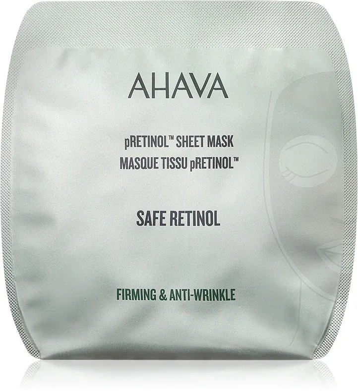 AHAVA Safe Retinol - Маска для лица с ретинолом, разглаживающая, в листовом формате, 1 шт