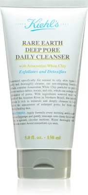 Kiehl's Rare Earth Deep Pore Daily Cleanser - Очищающий детокс-крем для сужения пор, 150 мл