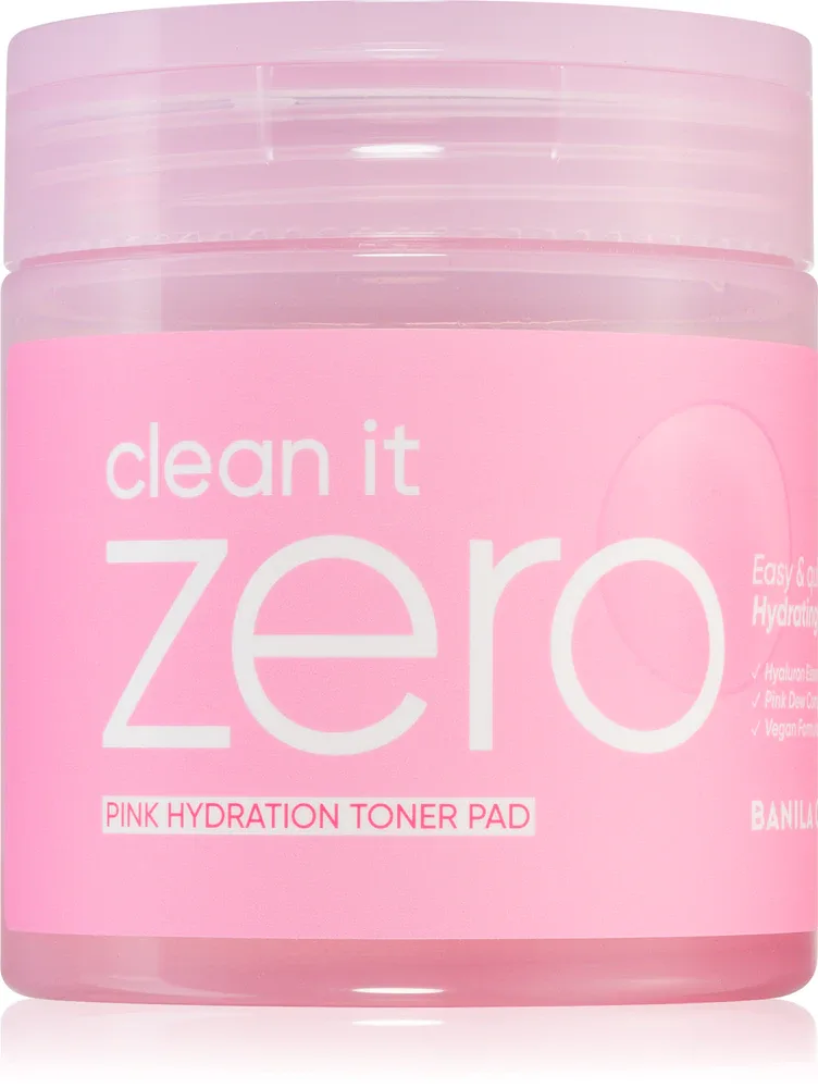 Banila Co. clean it zero Pink Hydration Toner Pad - Увлажняющие тонизирующие патчи для лица, 70 шт