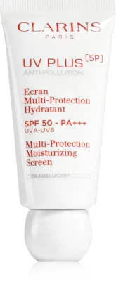 Clarins UV PLUS [5P] Anti-Pollution Translucent - Увлажняющий многофункциональный крем SPF 50, 30 мл