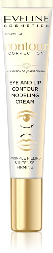 Eveline Cosmetics Contour Correction - Лифтинг-крем для упругости кожи вокруг глаз и губ, 20 мл