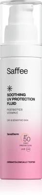 Saffee SensiDerm Soothing UV Protection Fluid - Солнцезащитный флюид для сухой и чувствительной кожи SPF 50, 50 мл