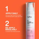 Saffee SensiDerm Soothing UV Protection Fluid - Солнцезащитный флюид для сухой и чувствительной кожи SPF 50, 50 мл — фото 5