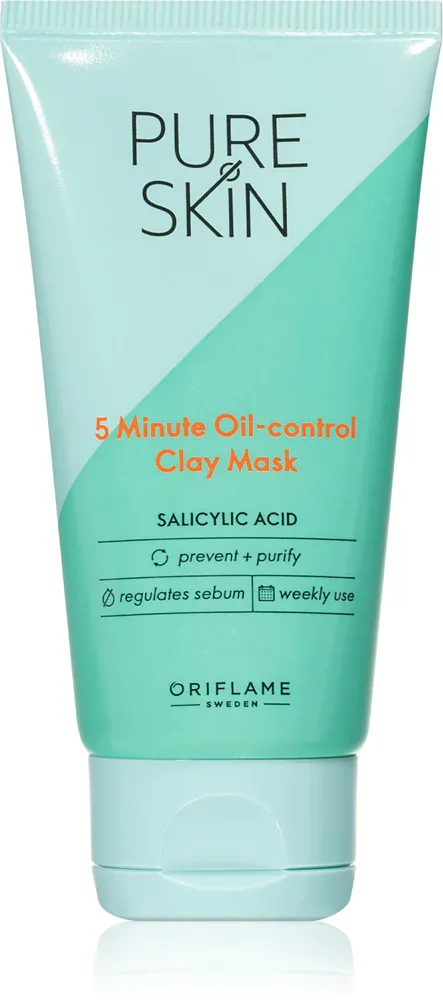 Oriflame Pure Skin - Очищающая маска из глины против несовершенств кожи, 50 мл