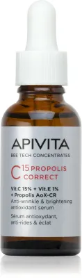 Apivita Bee Tech Concentrates C15 Propolis Correct Serum - Сыворотка для лица с антивозрастным эффектом, 30 мл