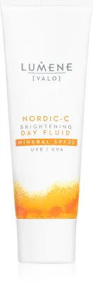 Lumene Nordic-C [VALO] Brightening Day Fluid - Розовый светлый крем с минеральным SPF30, 50 мл