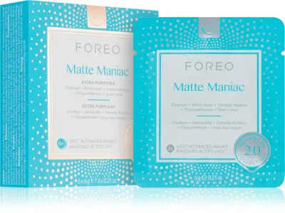 FOREO UFO Matte Maniac - Очищающая маска для лица, 6 шт