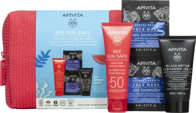 Apivita Bee Sun Safe Hydra Fresh Gift Set - Подарочный набор для загара SPF 50 SPF 50, 3 шт