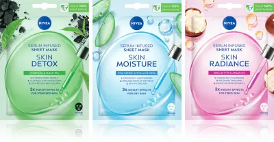 NIVEA Skin Radiance - Маска для лица, осветляющая в тканевом листе, 3 шт