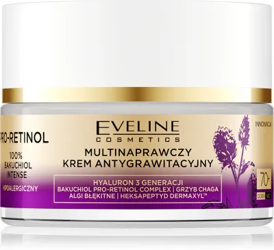 Eveline Cosmetics Pro-Retinol 100% Bakuchiol Intense - Крем интенсивного увлажнения и омолаживания 70+, 50 мл