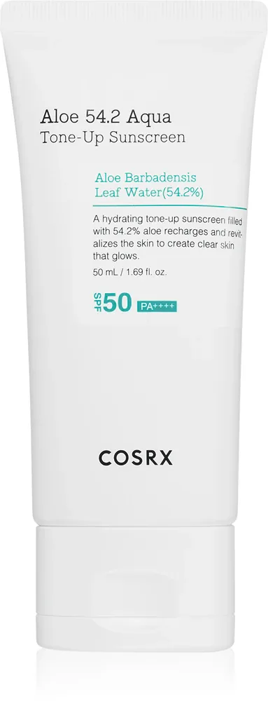 Cosrx Aloe 54.2 Aqua Tone-Up Sunscreen - Защитный тонизирующий флюид для лица SPF 50+, 50 мл