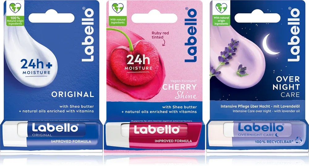 Labello Lip Care - Бальзам для губ удобная упаковка, 3 г