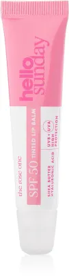 hello sunday the rose one tinted lip balm - Тонирующий бальзам для губ SPF 50, 15 мл