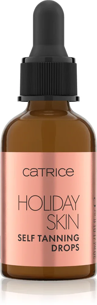 Капли-автозагар для лица Catrice Holiday Skin с дигидроксиацетоном, постепенный загар, 30 мл, оттенок 010 Forever Summer Glow