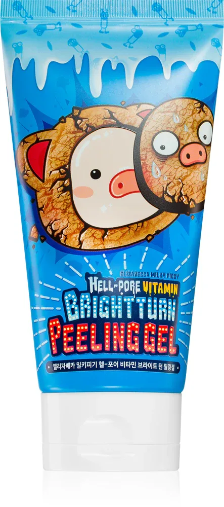 Elizavecca Milky Piggy Hell-Pore Vitamin Brightturn Peeling Gel - Пилинг глубокого очищения для лица, 150 мл