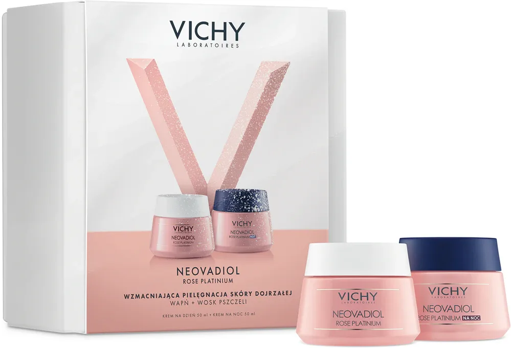 Vichy Neovadiol Rose Platinium Day + Night Gift Set - Праздничный набор для лица для осветления и увлажнения