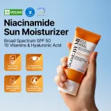 Some By Mi V10 Hyal Air Fit Sunscreen - Легкий защитный крем для лица SPF 50+, 50 мл — фото 3