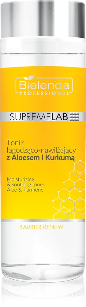 Bielenda Professional Supremelab Barrier Renew - Тоник успокаивающе-увлажняющий с алоэ и куркумой, 200 мл