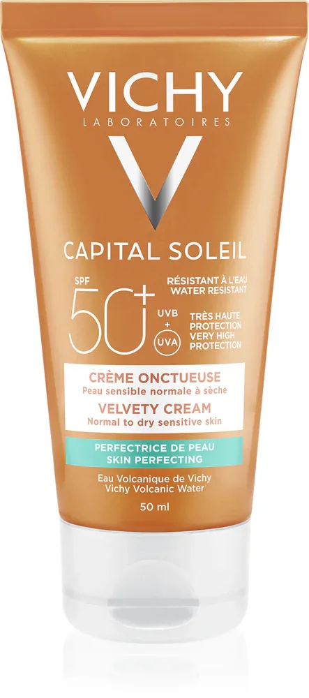 Vichy Capital Soleil - Защитный крем, обеспечивающий бархатисто гладкую кожу SPF 50+, 50 мл