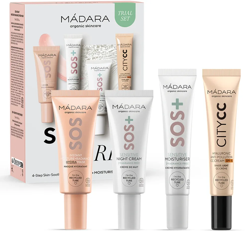 MÁDARA SOS Care - Подарочный набор для лица оттенок Light, оттенок Light