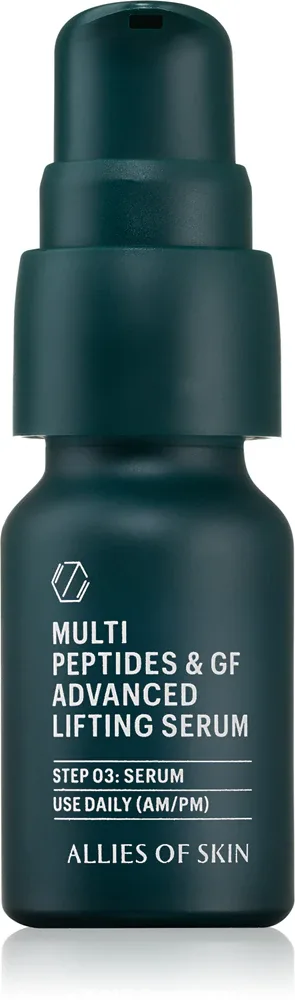 Allies of Skin Multi Peptides & GF Advanced Lifting Serum - Сыворотка лифтинг против морщин, 7 мл