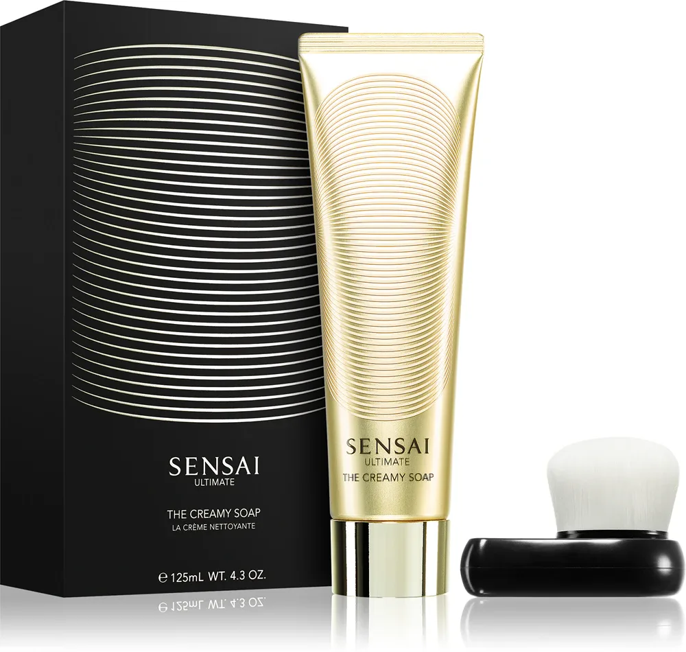 Sensai Ultimate The Creamy Soap - Кремовое мыло с щеткой, 125 мл