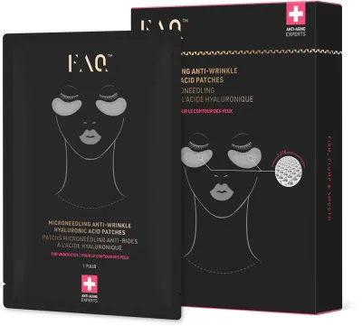 FOREO FAQ Microneedling Anti-Wrinkle - Маска для глаз с гиалуроновой кислотой, 3 шт