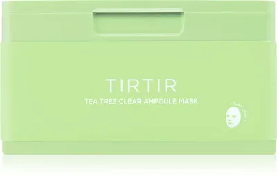 TIRTIR Ampoule Mask Tea Tree Clear - Маска успокаивающая в тканевом листе для проблемной кожи, 30 шт