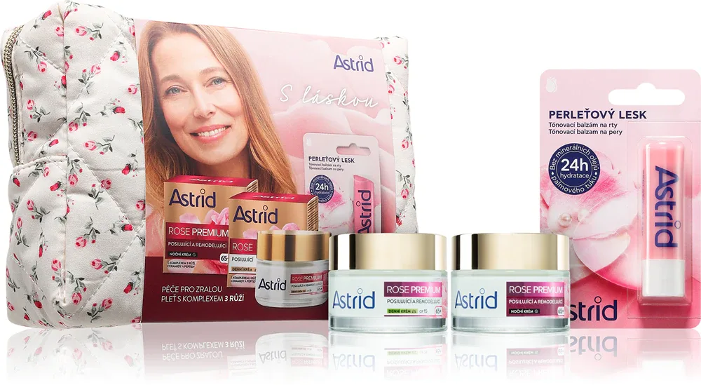 Astrid Rose Premium - Подарочный набор для зрелой кожи, 3 шт