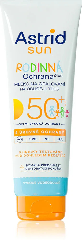 Astrid Sun - молочко для загара SPF 50+, 250 мл