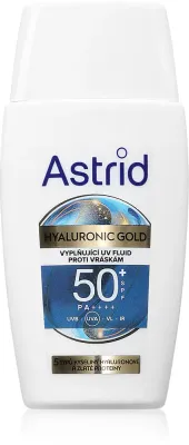 Astrid Hyaluronic Gold - Защитный флюид SPF 50, 50 мл