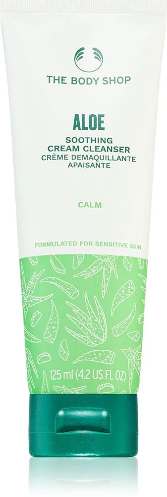 The Body Shop Aloe Soothing Cream Cleanser - Очищающее молочко для нежного демакияжа, 125 мл