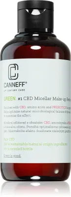 Canneff Green CBD Micellar Make-up Remover - Очищающий мицеллярный раствор для снятия макияжа, 200 мл