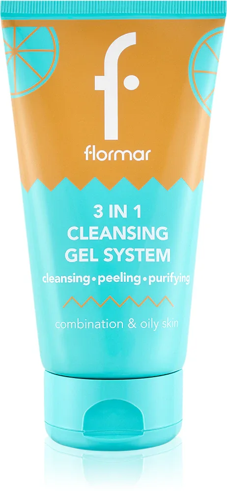 flormar Combination & Oily Skin 3in1 Cleansing Gel - Очищающий гель 3в1 для жирной и комбинированной кожи, 150 мл